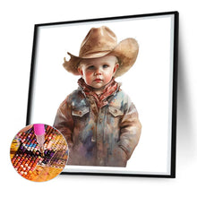 Load image into Gallery viewer, Cowboy Kid 30*30CM(Canvas) Full Round Drill Diamond Painting
