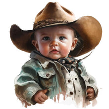 Load image into Gallery viewer, Cowboy Kid 30*30CM(Canvas) Full Round Drill Diamond Painting
