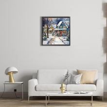 Load image into Gallery viewer, Winter Snow Street 40*40CM(Canvas) Full Round Drill Diamond Painting
