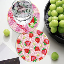 Load image into Gallery viewer, 6PCS Diamond Crafts Coasters Diamond Painting Art Coasters (Strawberry Gnome)
