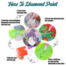 Load image into Gallery viewer, 6PCS Diamond Crafts Coasters Diamond Painting Art Coasters (Lavender Gnome)
