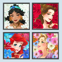 Load image into Gallery viewer, Disney Princess 30*30CM(Canvas) Full Round Drill Diamond Painting
