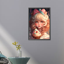 Load image into Gallery viewer, Colorful Ice Cream Girl 40*60CM(Picture) Full Round Drill Diamond Painting
