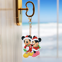Load image into Gallery viewer, 5PCS Rhinestone Painting Pendant Double Sided (Xmas Mickey Pals)
