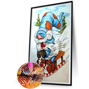 Ski Goblin 30*50CM(Canvas) Full Round Drill Diamond Painting