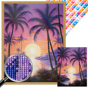 Coconut Beach 30*40CM(Picture) Full Square Drill Diamond Painting