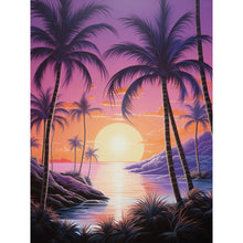 Load image into Gallery viewer, Coconut Beach 30*40CM(Picture) Full Square Drill Diamond Painting
