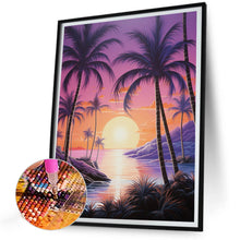 Load image into Gallery viewer, Coconut Beach 30*40CM(Picture) Full Square Drill Diamond Painting
