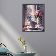 Load image into Gallery viewer, Flower Cup 30*40CM(Picture) Full Square Drill Diamond Painting
