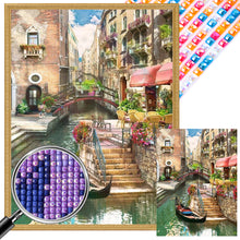 Load image into Gallery viewer, Boat Running Water 30*40CM(Picture) Full Square Drill Diamond Painting
