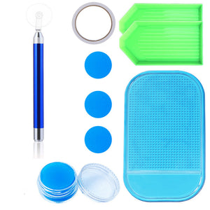 Diamond Painting Tools Kit Art Accessories Tools LED Light (Blue)