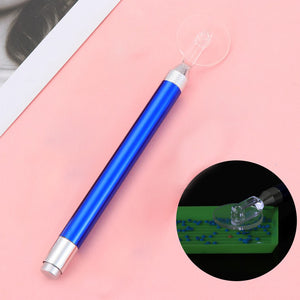 Diamond Painting Tools Kit Art Accessories Tools LED Light (Blue)
