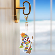 Load image into Gallery viewer, Double Sided Diamond Painting Keychains Special Shape 6PCS (Xmas Ornament)
