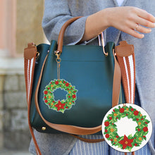 Load image into Gallery viewer, Double Sided Diamond Painting Keychains Special Shape 6PCS (Xmas Tree)
