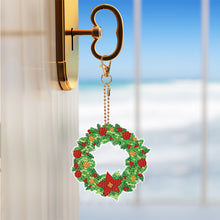 Load image into Gallery viewer, Double Sided Diamond Painting Keychains Special Shape 6PCS (Xmas Tree)
