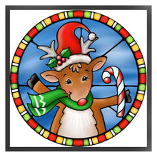 Load image into Gallery viewer, Xmas Fawn (40*40CM ) 11CT 3 Stamped Cross Stitch
