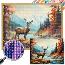 Load image into Gallery viewer, Forest Fawn 40*30CM(Picture) Full Square Drill Diamond Painting
