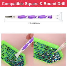 Load image into Gallery viewer, Diamond Painting Tools Kit Rhinestone Picker Tool with Drill Pen (Purple)
