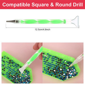 Diamond Painting Tools Kit Rhinestone Picker Tool with Drill Pen (Green)