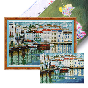 Quiet Bay (41*29CM ) 14CT 2 Stamped Cross Stitch