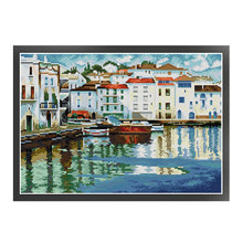 Load image into Gallery viewer, Quiet Bay (41*29CM ) 14CT 2 Stamped Cross Stitch
