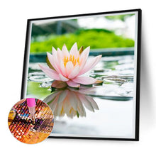 Load image into Gallery viewer, Lotus Flower 30*30CM(Canvas) Full Round Drill Diamond Painting
