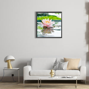 Lotus Flower 30*30CM(Canvas) Full Round Drill Diamond Painting