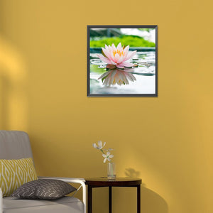 Lotus Flower 30*30CM(Canvas) Full Round Drill Diamond Painting