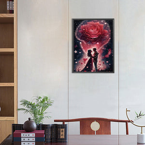 Rose Lover 30*40CM(Canvas) Full Round Drill Diamond Painting