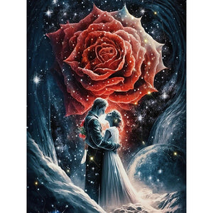 Rose Lover 30*40CM(Canvas) Full Round Drill Diamond Painting