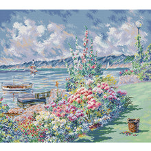 Load image into Gallery viewer, Flower Coast (52*44CM ) 14CT 2 Stamped Cross Stitch
