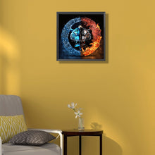 Load image into Gallery viewer, Tiger Yin Yang Diagram 40*40CM(Canvas) Full Round Drill Diamond Painting
