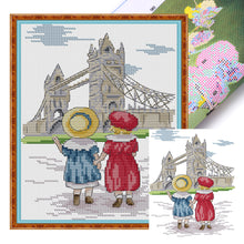 Load image into Gallery viewer, Look At Pylons (19*27CM ) 14CT 2 Stamped Cross Stitch
