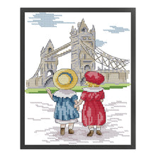 Load image into Gallery viewer, Look At Pylons (19*27CM ) 14CT 2 Stamped Cross Stitch
