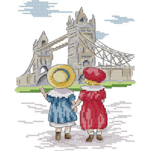 Load image into Gallery viewer, Look At Pylons (19*27CM ) 14CT 2 Stamped Cross Stitch

