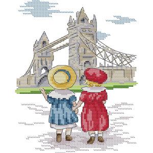 Look At Pylons (19*27CM ) 14CT 2 Stamped Cross Stitch