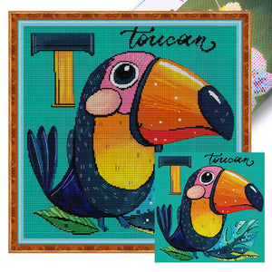 Toucan (40*40CM ) 14CT 2 Stamped Cross Stitch