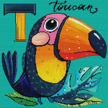 Load image into Gallery viewer, Toucan (40*40CM ) 14CT 2 Stamped Cross Stitch
