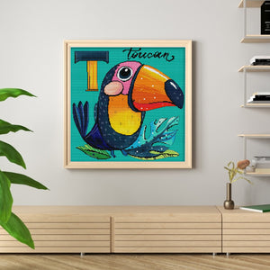 Toucan (40*40CM ) 14CT 2 Stamped Cross Stitch