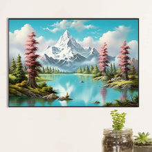 Load image into Gallery viewer, Snow Mountain 60*40CM(Canvas) Full Round Drill Diamond Painting
