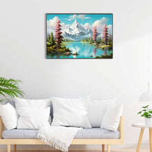 Load image into Gallery viewer, Snow Mountain 60*40CM(Canvas) Full Round Drill Diamond Painting
