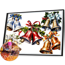 Load image into Gallery viewer, Christmas Atmosphere Decoration Bells 50*40CM(Canvas) Full Round Drill Diamond Painting
