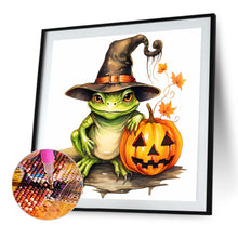 Load image into Gallery viewer, Halloween Pumpkin Frog 40*40CM(Canvas) Full Round Drill Diamond Painting
