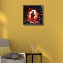 Load image into Gallery viewer, Fire Hero Firefighter 40*40CM(Canvas) Full Round Drill Diamond Painting
