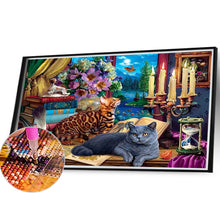 Load image into Gallery viewer, Lazy Cat 40*30CM(Canvas) Full Square Drill Diamond Painting
