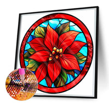 Load image into Gallery viewer, Round Poinsettia 30*30CM(Canvas) Full Round Drill Diamond Painting
