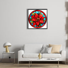 Load image into Gallery viewer, Round Poinsettia 30*30CM(Canvas) Full Round Drill Diamond Painting

