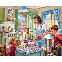 Load image into Gallery viewer, Mother And Child Enjoying Breakfast 50*40CM(Picture) Full Round Drill Diamond Painting
