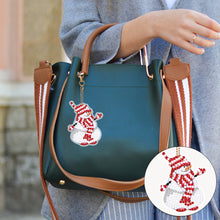 Load image into Gallery viewer, 8PCS Diamond Painting Keychains Pendant Special Shape (Snowman)
