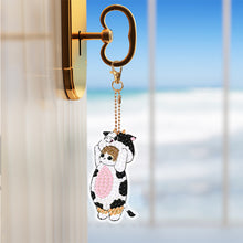 Load image into Gallery viewer, 8PCS Diamond Painting Keychains Pendant Special Shape (Cat)
